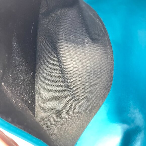 Yves Saint Laurent YSL Vintage Turquoise Compact Bifold Wallet - Preowned - Picture 6 of 13